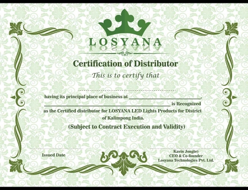 Certificate Design for Losyana Group